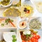 Arab middle eastern food collage