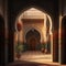 Arab Palace, Grand Hamam, Hotel, Luxurious Oriental Interiors, Abstract Generative AI Illustration