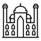 Arab palace icon, outline style