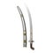 Arab Saif Sword with Sheath on white. 3D illustration