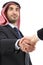 Arab saudi emirates business man handshaking