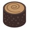 Arab sweet cookies icon, isometric style