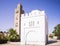 Arab white booth next to the Koutoubia mosque is the iconic monument of Marrakech is located next to the Jemaa el Fna square