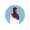 Arab woman medical doctor stethoscope healthcare concept profile icon arabic female avatar portrait flat