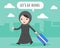 Arab woman pull travel luggage, letâ€™s go travel concept