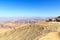 Arabah valley desert panorama with mountains, Jordan