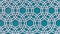 Arabesque looping geometric pattern. Blue and white islamic 3d motif. Arabic oriental animated background.