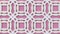 Arabesque looping geometric pattern. Pink and white islamic 3d motif.