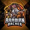 Arabian archer esport mascot logo