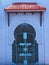 Arabian entrance gate in african Chefchaouen town in Morocco, vertical