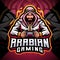 Arabian gaming esport mascot logo design
