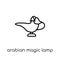 Arabian Magic Lamp icon. Trendy modern flat linear vector Arabia