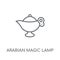 Arabian Magic Lamp linear icon. Modern outline Arabian Magic Lam