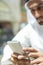 Arabian Male Using Smart Phone