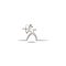 Arabian man archer icon. Element of desert icon for mobile concept and web apps. Hand draw Arabian man archer icon can be used for