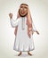 Arabian man. Cartoon character.