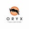 Arabian oryx logo graphic inspiration