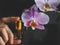 Arabian oud attar perfume or agarwood oil fragrances in mini bottles.