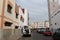 Arabian street with the parking cars on the road, Agadir, Morocco.