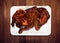 Arabian Style Tasty And Spicy Tandoori Chicken In Wooden Background