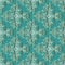 Arabian style turquoise Damask Paisley vector seamless pattern.