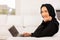 arabian woman laptop