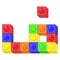 Arabic Alphabet letter coloring blocks