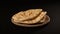 Arabic bread. Flat pita bread. Generative AI