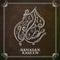 Arabic Calligraphy Of Ramadan Kareem Written By White Chalk On Brown Chalkboard