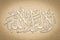 Arabic Calligraphy. Translation: Basmala - In the name of God, the Most Gracious