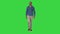 Arabic casual man walking and talking to camera on a Green Screen, Chroma Key.