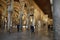 Arabic columns in the prayer hall of the former mosque