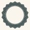 Arabic design- circular border. Ornamental round lace, circle