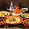 Arabic food assortment