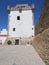 Arabic fortress tower in african medina of small Asilah town in Morocco - vertical