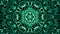 Arabic geometric pattern Green Mandala.