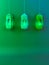 Arabic lantern on green gradient background.