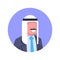 Arabic Man Profile Avatar Icon Arab Businessman, Portrait Muslim Male Face