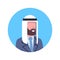 Arabic Man Profile Avatar Icon Arab Businessman, Portrait Muslim Male Face