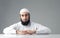 Arabic Muslim man with a bushy beard