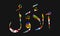 Arabic name of Allah AL-AWWAL, text on Background