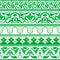 Arabic oriental ornament. Seamless decorative strip. Floral pattern motif.