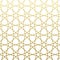 Arabic pattern gold style. Traditional east geometric decorative background.