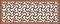 Arabic pattern. Islamic ornament panel. Wall screen arabian traditional motif. Islamic motif 3d grill. Illustration