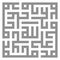 Arabic sacred calligraphy, geometric Kufi. Vector square lettering.