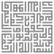 Arabic sacred calligraphy, geometric Kufi. Vector square lettering.