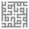 Arabic sacred calligraphy, geometric Kufi. Vector square lettering.