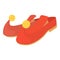 Arabic shoes icon, cartoon style