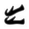 Arabic shoes icon. Element of Arabian for mobile concept and web apps icon. Glyph, flat icon for website design and development,