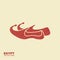 Arabic shoes icon. Flat illustration of arabic shoes vector icon
